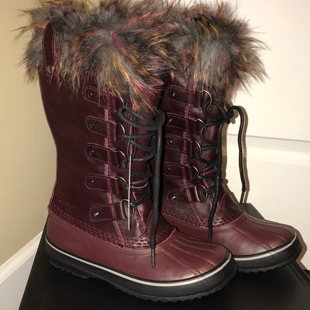 Sorel Joan of Arctic winter boots.